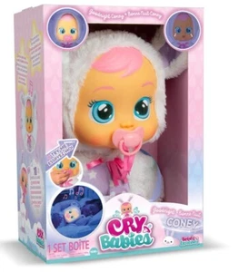 Muñeca bebé interactiva Cry Babies Goodnight Coney con canciones de cuna y luz nocturna - Imagen 1 de 7