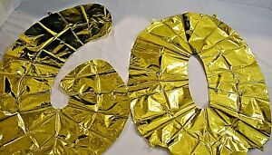 Giant 40 Inch 60th Birthday Gold Party Balloons, Free Shipping!