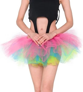 Rainbow Tutu Skirt Costume Adults One Size Gay Pride LGBTQ pink yellow green - Picture 1 of 3