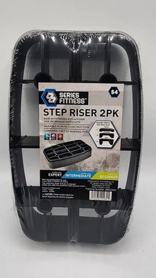 Pack de 2 elevadores de paso de fitness serie 8 para plataforma de 8" (plataforma no incluida) NUEVO Foto 1 de 4