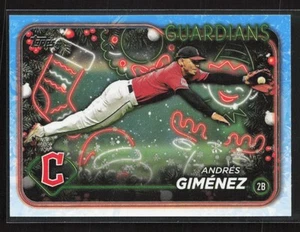 Andrés Giménez 2024 Topps Holiday #H58 Cleveland Guardians - Picture 1 of 2