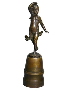 Franz Iffland Bronze Skulptur "Tanzende Mädchen" Figur um 1900 - Bild 1 von 10