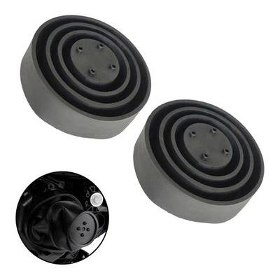 Dust Cover Seal Cap Accessories Black Headlight Pair Parts Rubber Vehicle - Image 1 of 4