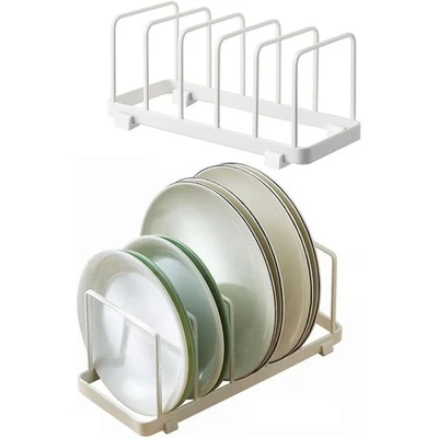 Metal Plate Rack Heavy Duty Dish Organizer Storage Holder Kitchen Pantry New - Image 1 of 4