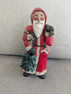 Leo Smith Old World Santa Figurine Midwest Of Cannon Falls 1195/1500 Signed 9 In - Image 1 of 4