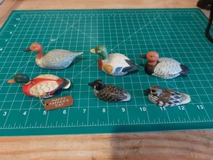 MINIATURE DUCK DECOY LOT Ceramic Wood Resin Pencil Sharpener Mixed - Picture 1 of 10