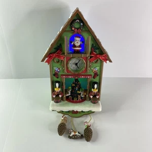 Avon 2011 "Tick Tock Till Christmas" Santa Animated Musical Cuckoo Clock WORKS - Picture 1 of 10