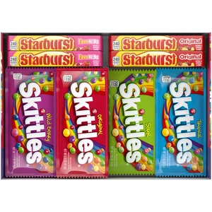 Caramelos masticables Skittles and Starburst, paquete de variedad, tamaño completo, 30 unidades - Imagen 1 de 12