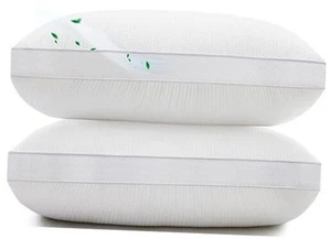 Hotel Bed Pillows for Sleeping Queen Size Set of 2, Down Alternative Gusseted - Picture 1 of 7