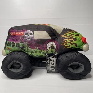 Monster Jam Grave Digger Plush Truck Soft Plush Pillow Toy 35cm x 20cm 2011 - Picture 1 of 19