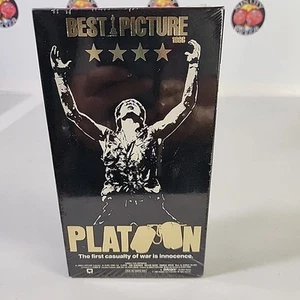 Platoon (VHS, 1988) Charlie Sheen NEW SEALED W/WATERMARKS Vestron Video L@@K - Picture 1 of 12