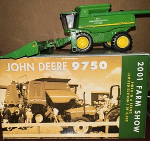 Ertl 1/64 John Deere 9750 STS Combine 2001 Farm Show 1 of 5000 #15194A #188 - Picture 1 of 1