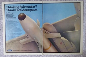 12/1983 PUB FORD AEROSPACE SIDEWINDER AIM-9M AIR TO AIR MISSILE ORIGINAL AD - Imagen 1 de 1