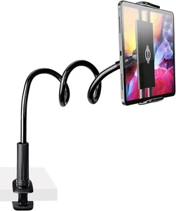 Tablet Stand Holder for Ipad Kindle Reading in Bed, with 33Inch Long Gooseneck A - Picture 1 of 12