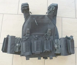 SK 4 -Plattenträger / Plate Carrier /schwarz / inkl. 2x SK4 Platten /Multicurved - Bild 1 von 5