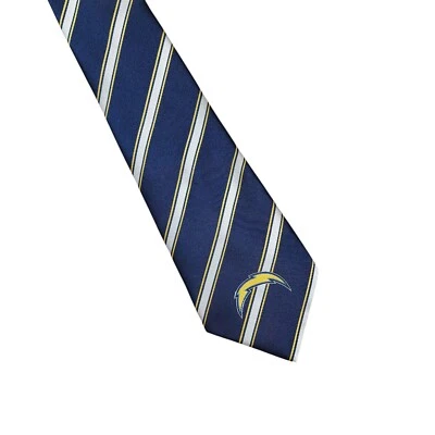 NFL Los Angeles Chargers Tie Striped Necktie Business Career Gift - Image 1 of 4