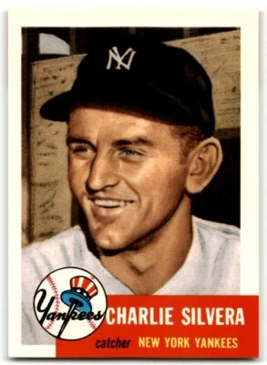 1991 TOPPS ARCHIVES 1953 CHARLIE SILVERA NEW YORK YANKEES #242 - Image 1 of 2