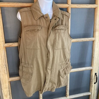 Ecote Urban Outfitters Women's Waist Cinch Vest Full Zip & Snaps Size S - Image 1 of 4