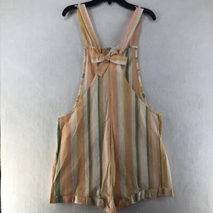 Roxy Urban Skies Romper One Piece Womens Size XS Multicolor Striped Pockets - Picture 1 of 10