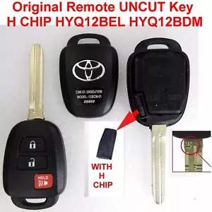 OEM MANDO A DISTANCIA LLAVE SIN CORTAR TOYOTA 4Runner Rav4 Tacoma Prius HYQ12BDM HYQ12BEL H CHIP - Imagen 1 de 2