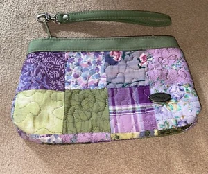 Donna Sharp "Grape Patch" WRISTLET ~ Accessories/Change/Makeup - Picture 1 of 6