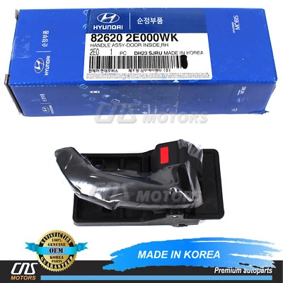 GENUINE Inside Door Handle FRONT RIGHT for 08-09 Hyundai Tucson OEM 826202E000WK - Image 1 of 4