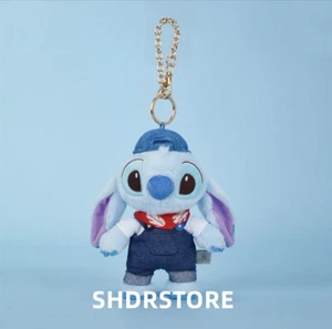 Disney autentico 2025 denim punto peluche portachiavi shanghai disneyland - Foto 1 di 1