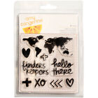 Heidi Swapp Finders Keepers Collection Clear Acrylic Stamps Map