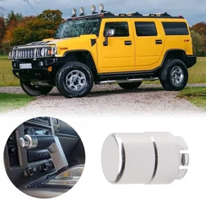 Caja de cambios palanca de cambios mango palanca de cambios botón plata para Hummer H2 2003-2007 2006 - Imagen 1 de 12