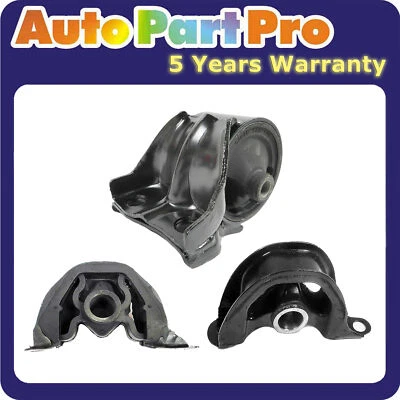For Honda Civic del Sol 1.5L FWD 6502 6534 6520 1993 Engine Motor Mount 3PCS - Image 1 of 4