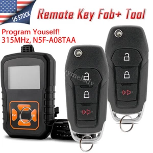 2 For 2015-2019 Ford F-150 F-250 F-350 Keyless Remote Flip Key Fob 3B N5F-A08TAA - Picture 1 of 11