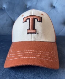 Texas Longhorns Hat Cap NCAA Orange Brown White College Football Mens Zephyr M-L - Picture 1 of 11