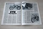 Motorrad 13197) KTM 250 Trial in einer ersten Vorstellung auf 2 Seiten