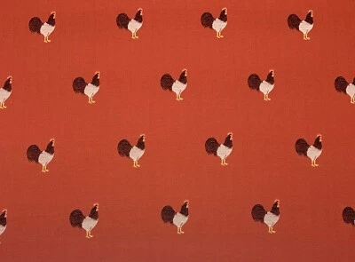 P KAUFMANN LAURETTE CAQUI ROJO GALLO ESPIGA TELA TEJIDA POR YARDA 54"W Foto 1 de 4