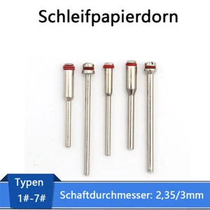 Geteilt Spindel Dorn Schleifpapier klammer Halter Spanndorn 2,35mm/3mm Schaft - Picture 1 of 5