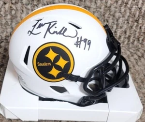 Autographed LEVON KIRKLAND Pittsburgh Steelers Lunar Mini Helmet w/Show ticket - Picture 1 of 1