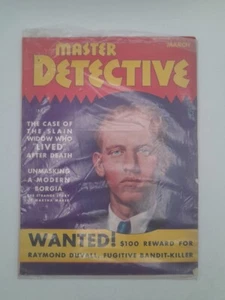 Vintage March 1938 Master Detective Magazine - Wanted Raymond Duvall - DM19 - Picture 1 of 7