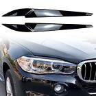 Für BMW X5 F15 & X6 F16 2014-2018 Scheinwerferblenden Böser Blick Schwarz Glanz