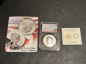 NGC 2022 1 Oz Canada S Peace Dollar Pulsating Ultra High Relief PF70 Ultra Cameo - Picture 1 of 14