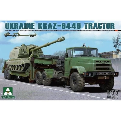 Modellino Camion Ucraina Kraz-6446 Trattore W/chmzap-5247g Semi-Rimorchio TAKOM - Immagine 1 di 4