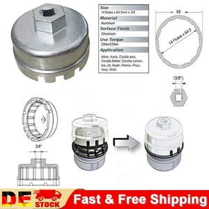 Für Toyota/Lexus Prius Ölfilter Werkzeug Ölfilterkappe 3/8" Ölfilterschlüssel - Bild 1 von 16