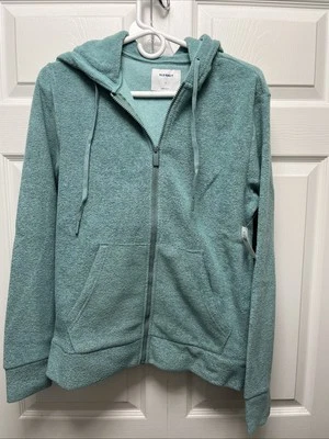 Толстовка с капюшоном Old Navy расслабленная легкая трикотажная/терри на молнии Lumi синяя размер SM - Изображение 1 из 4