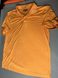 Callaway Men's XXL Opti-Dri Cooling Orange Golf Polo Shirt Short Sleeve s9 - Picture 1 of 9