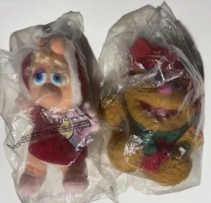 Vintage McDonald's Muppet Babies Plush Toys Fozzie Bear And Miss Piggy NWT - Picture 1 of 10