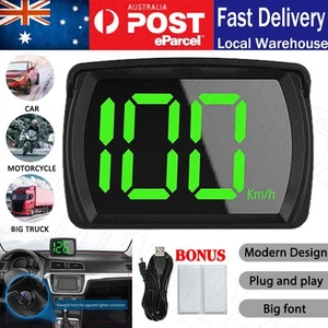 Car Digital GPS Satelite Speedometer Speed KMH HUD Head Up Display Universal DM - Picture 1 of 12