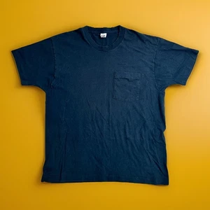 T-shirt vintage anni 90 Fruit Of The Loom bianca nera 100% cotone punto singolo, XL USA - Foto 1 di 10