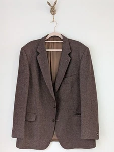 Vintage Magee 100% Reine Schurwolle Tweed Sakko Blazer 46R 46 Braun - Bild 1 von 20
