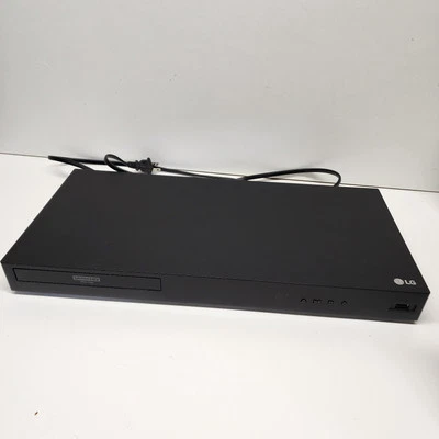 Reproductor de discos Blu-ray LG UBK80 Ultra HD probado funcionando sin control remoto Foto 1 de 4