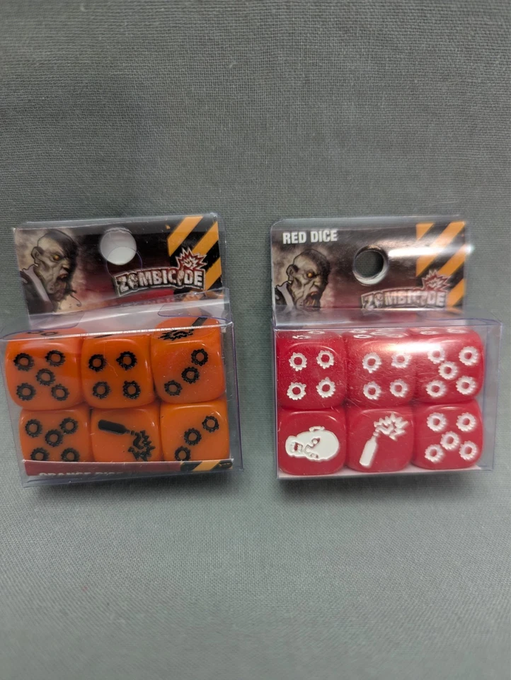 ZOMBICIDE 12 DICE - RED & ORANGE SETS - Image 1 of 1