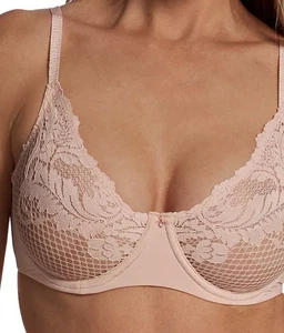 Sujetador con aros Le Mystere Pale Peach Allure 8246 34 DD/E nuevo con etiquetas $58 - Imagen 1 de 5